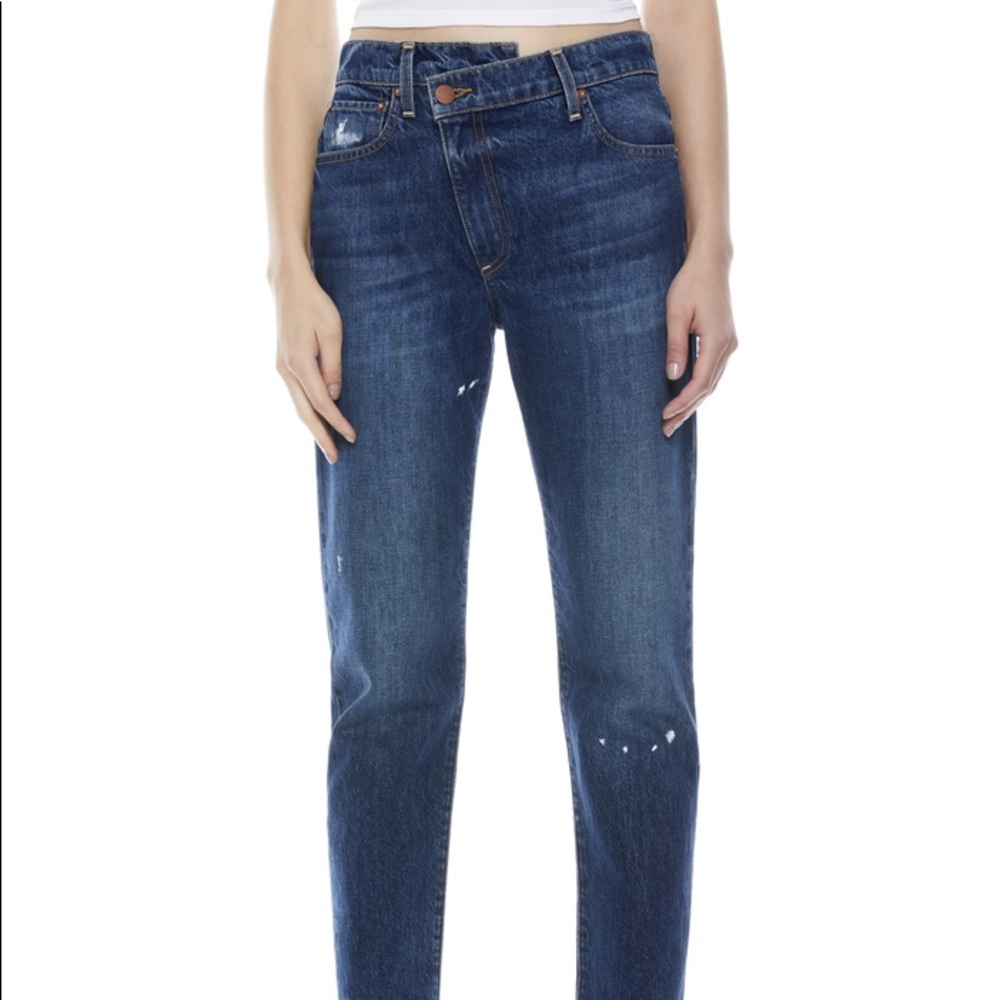 Alice & Olivia Amazing Asymmetrical Jean BRAND NEW